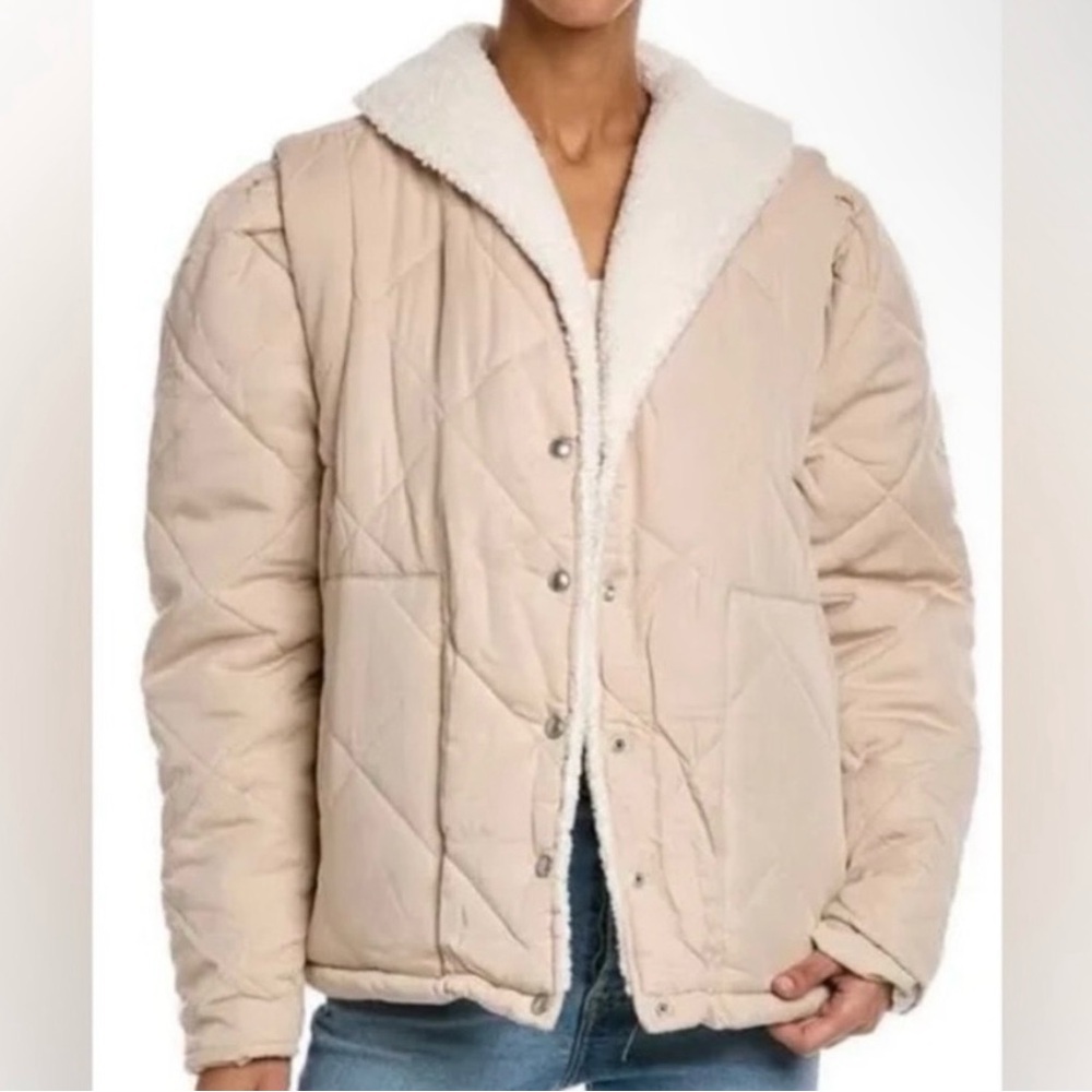 BLANK NYC Sherpa Collar Quilted Jacket
Women's  Extra Small